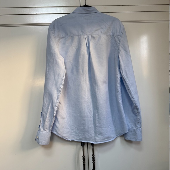 Zara Mans Linen/Cotton Button Down Shirt - Picture 2 of 5